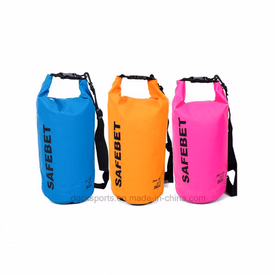 Outdoor Ocean 500d PVC Waterproof Dry Bag with Shoulder Strap, Waterproof Dry Bag Backpack 2L 5L 10L 20L 30L Storage Bag