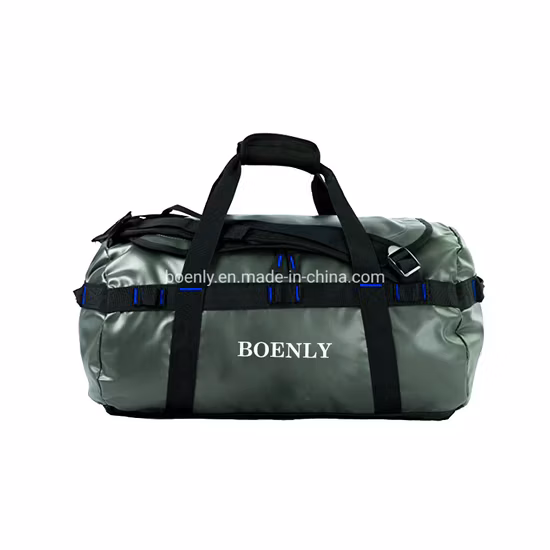 Mochila impermeable de lona para campamento base, bolsa de lona de 20 pulgadas para viajar