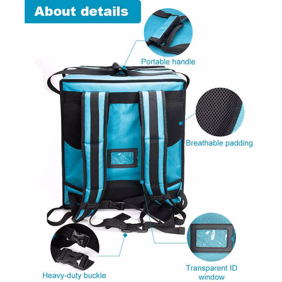 Personalizado de gran capacidad ampliable bicicleta motocicleta impermeable aislado caliente pizza refrigerador bebidas café mochila térmica almuerzo comida para llevar bolsa de entrega de comida rápida
