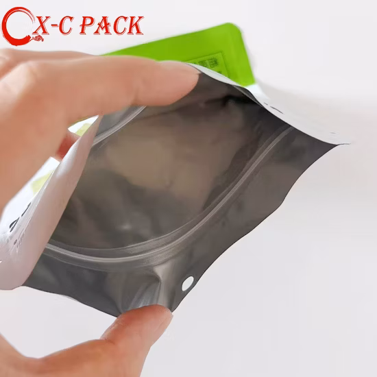 El envasado de alimentos de plástico biodegradable impermeable personalizado se levanta la bolsa